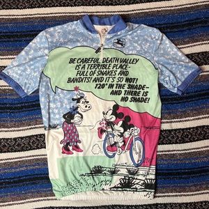 Vintage Disney Mickey Mouse Cycling Jersey